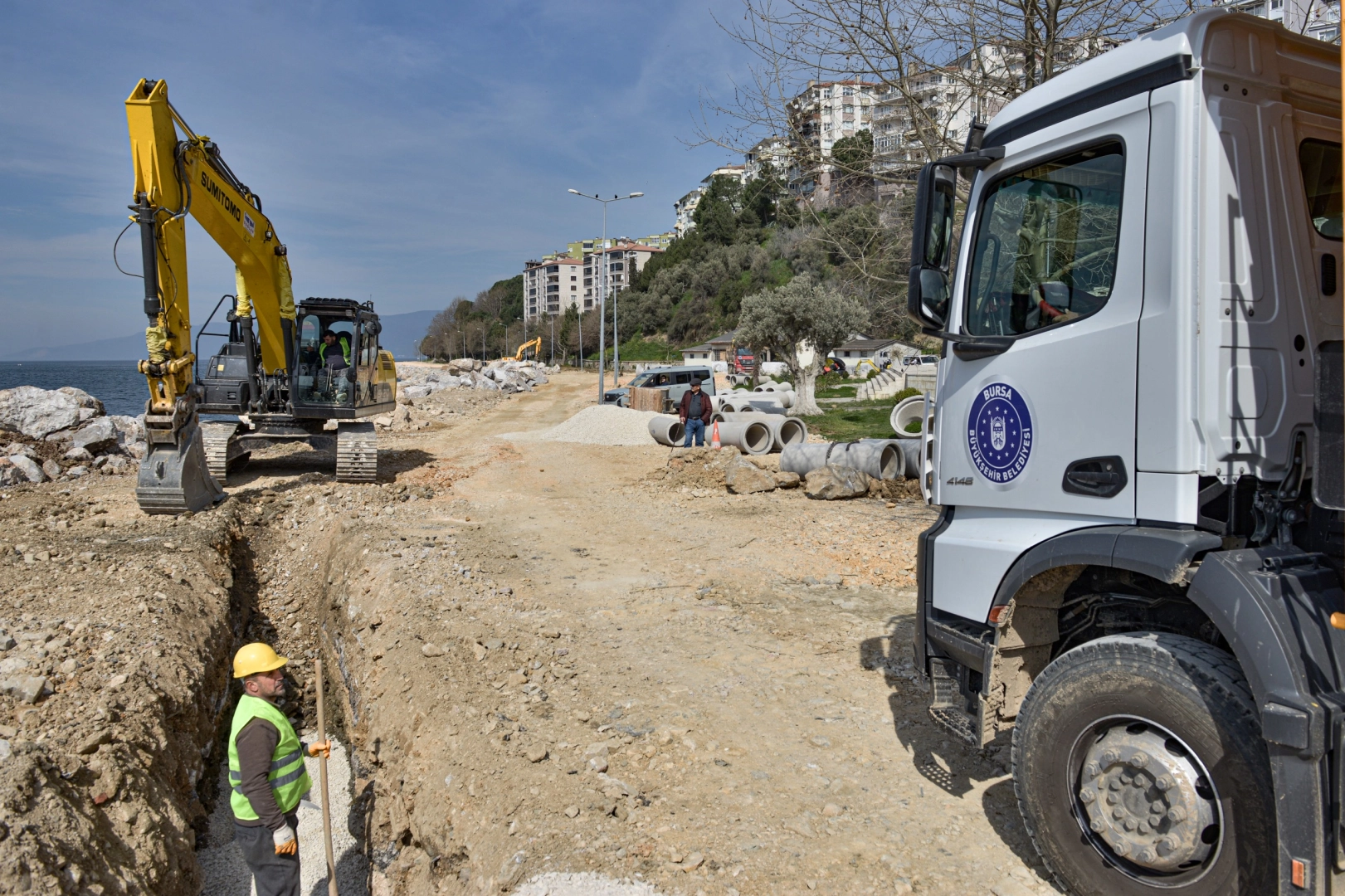 Bursa Gemlik'in altyapısına Büyükşehir gücü